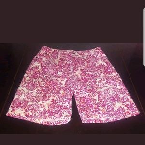 ✂️5/$25⬇️ Talbot's Paisley Bermuda Curvy Shorts